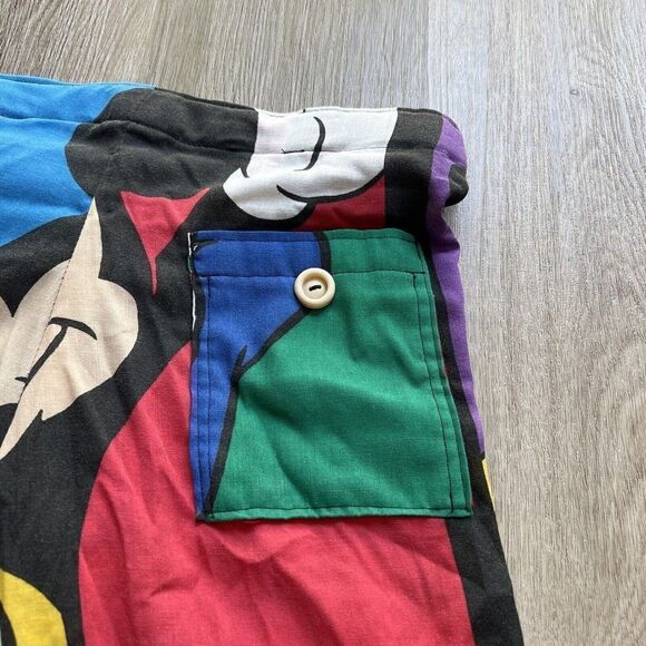 RARE Vintage Handmade Custom Walt Disney Mickey High Waist Skater Shorts 80s 90s - Picture 12 of 13